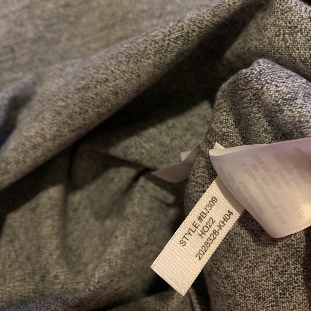 J. CREW best seller Half-zip rugby shirt marled gray size L - Picture 9 of 11